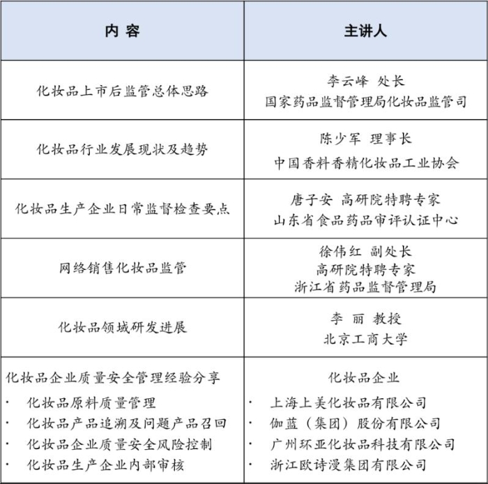 全国化妆品安全科普宣传周公益网络培训正式上线