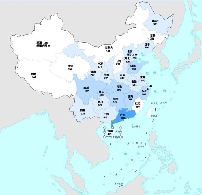 图2.2022年国家药品抽检样品来源分布图